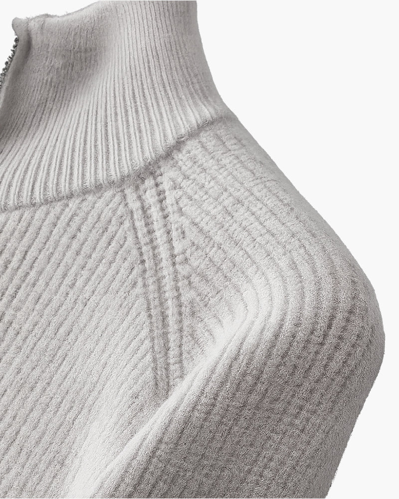 Gilet in Lana con Zip Integrale AMALFI